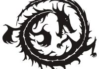 200x140 Dragon Black And White Drawing Best Wallpaper