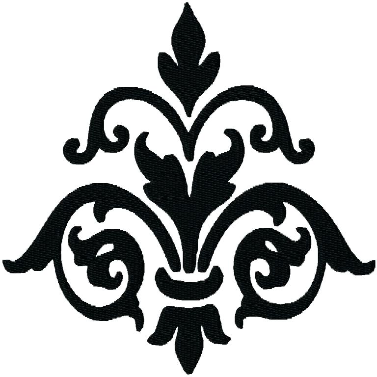 768x768 Simple Black And White Designs Flower Border Black White Simple