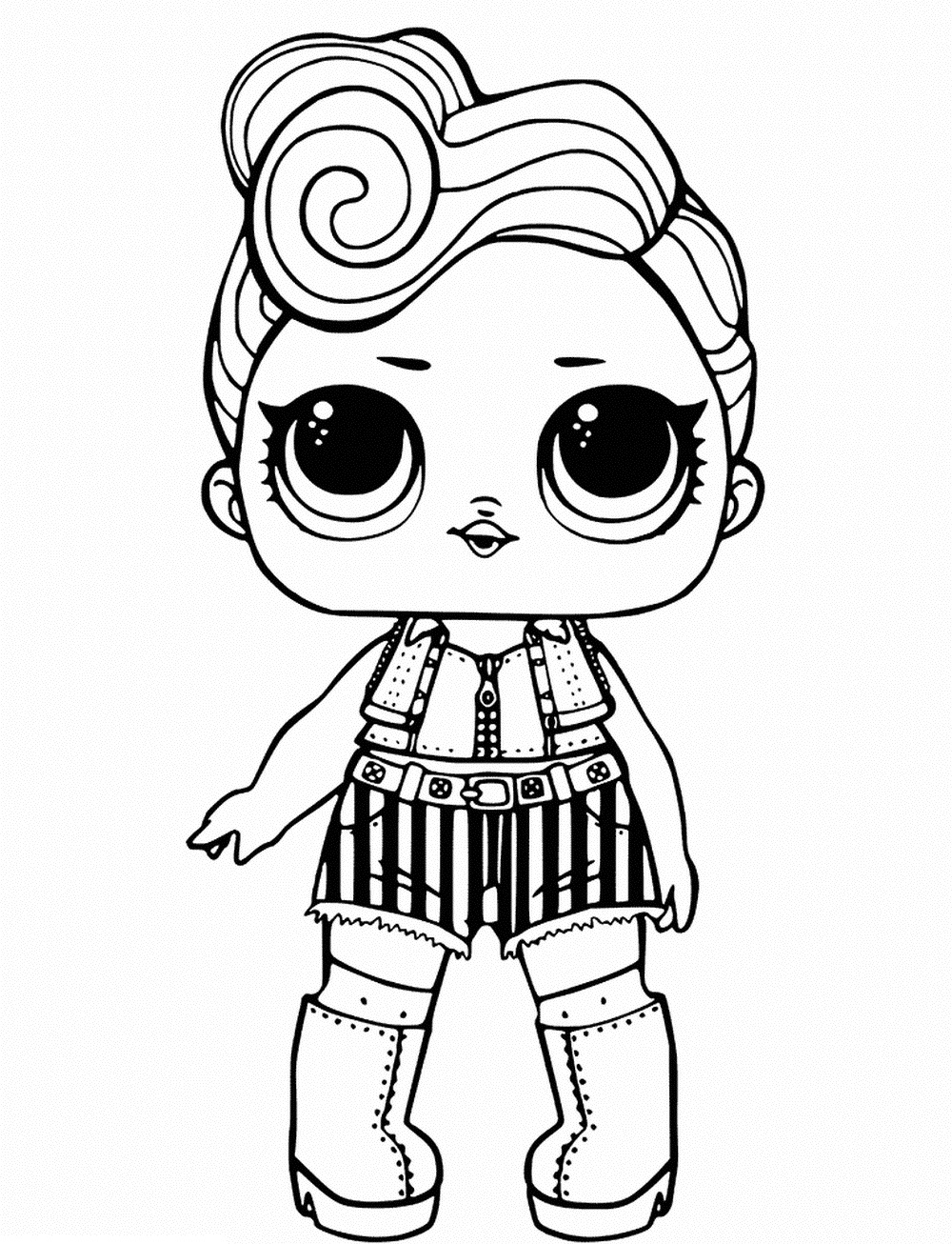 1000x1306 Coloring Pages Of Lol Surprise Dolls Pieces Of Black And White