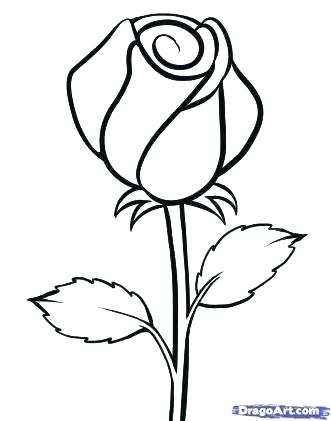 Black And White Drawing Of A Flower | Free download on ClipArtMag