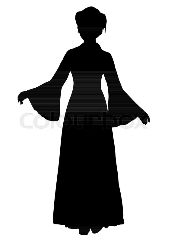 567x800 Girl In Chinese National Costume Stock Vector Colourbox