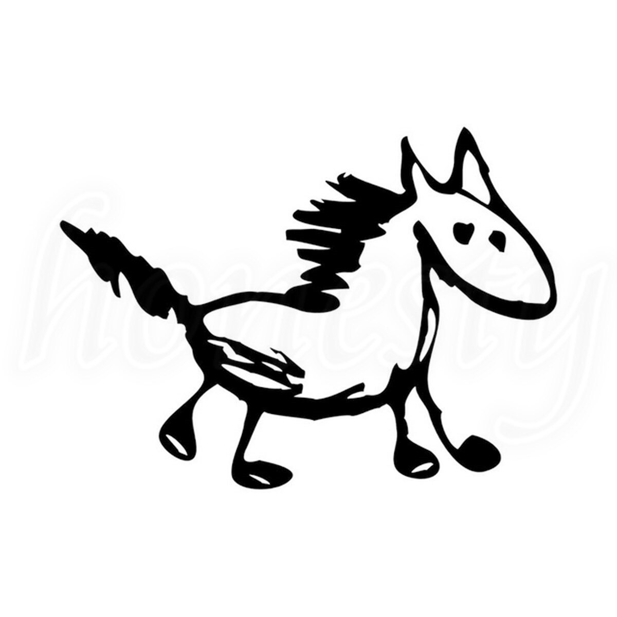 1200x1200 Hand Drawings Horse Laptop Window Glass Decor Car Sticker Gift