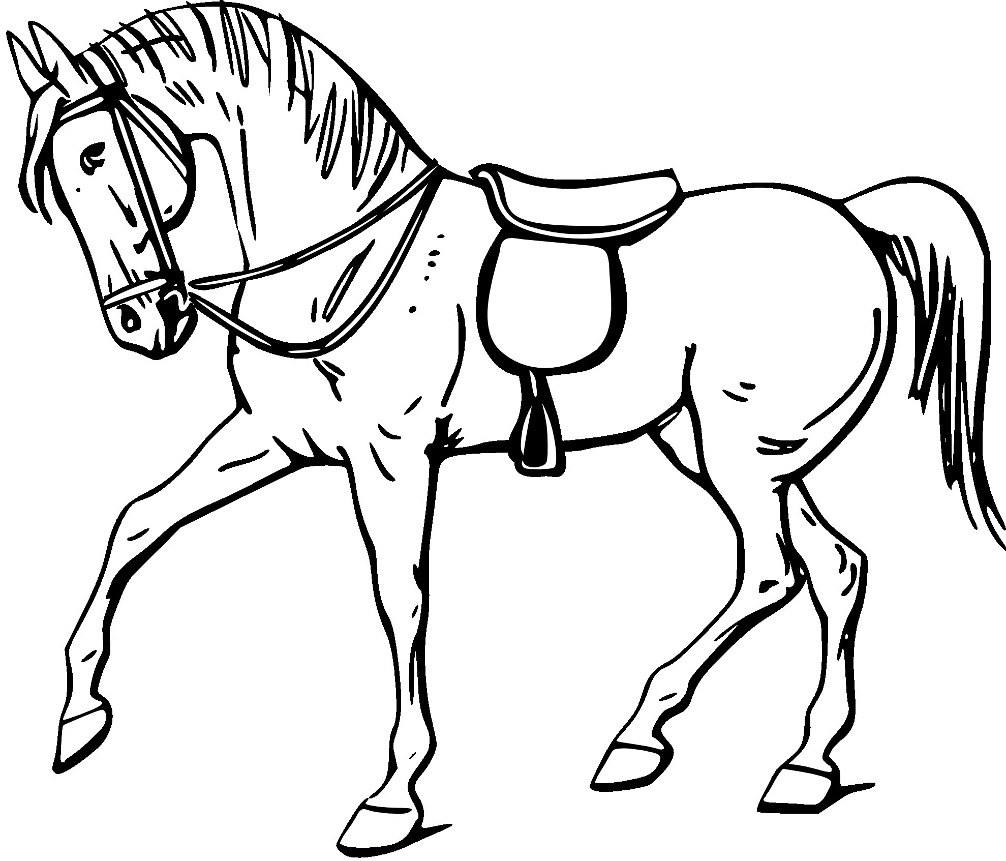 1979x1693 Horse Clipart Black And White