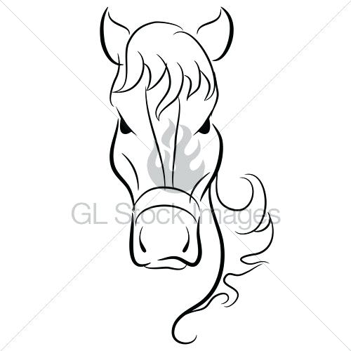 500x500 Simple Drawing Of A Horse Steps To Drawing Horse Head