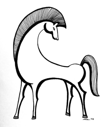 411x500 Minimalist Black White Original Drawings The Collective Art