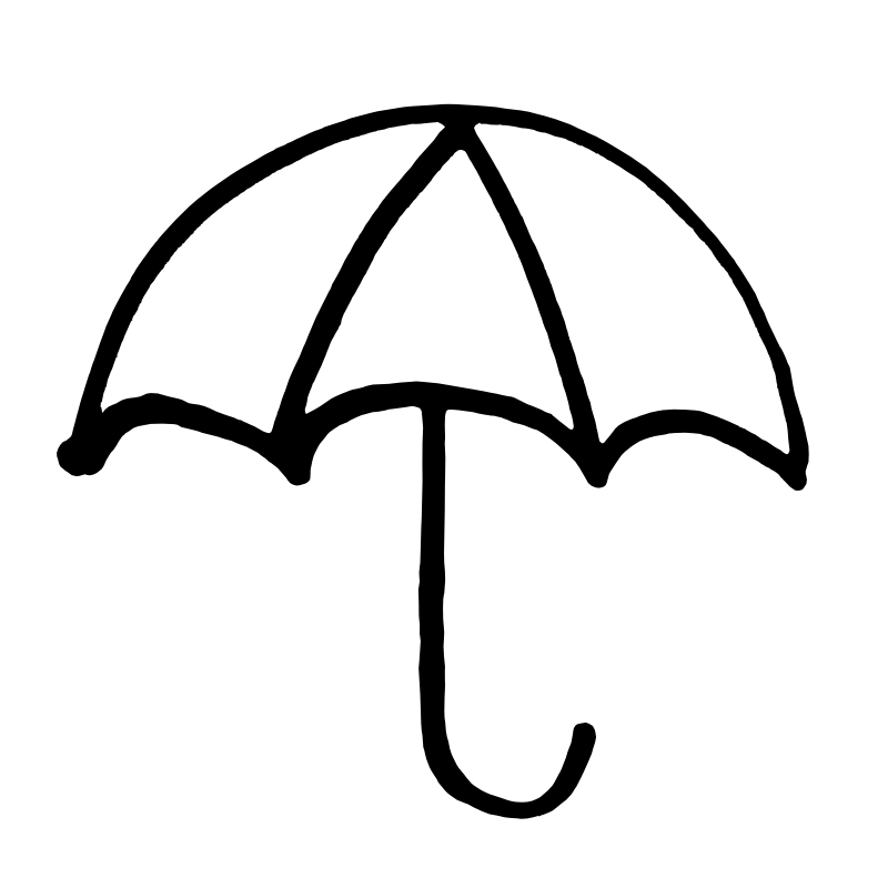 800x800 Umbrella Clipart Black And White Umbrella Black And White Clip