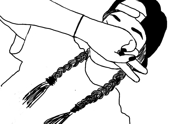 750x492 Sav Daniels's Photos, Drawings And Gif Black Outline Girl