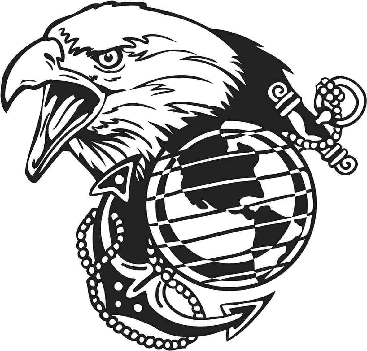 1185x1134 Black And White Eagle Drawing