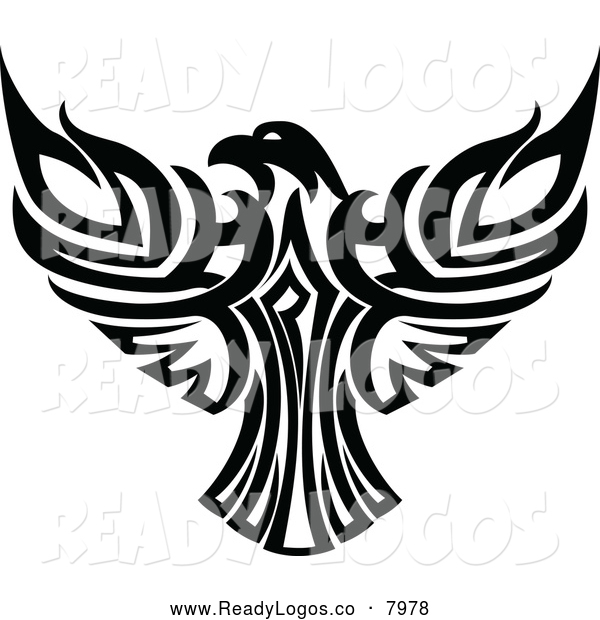 600x620 Eagle Black And White Clipart
