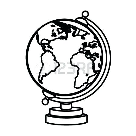 450x450 Black And White Globe Emoji Circu Schimera