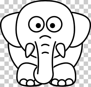 310x297 Page Elephant Line Drawing Png Cliparts For Free