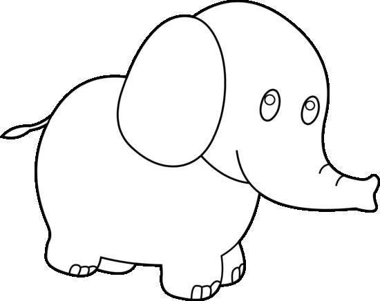550x436 With Elephant Clipart Black And White
