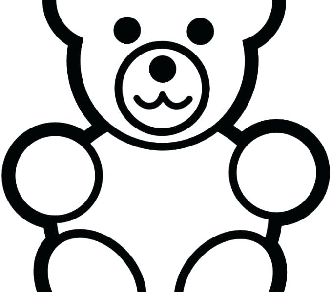 678x600 simple drawing of a bear bear simple teddy bear simple black white