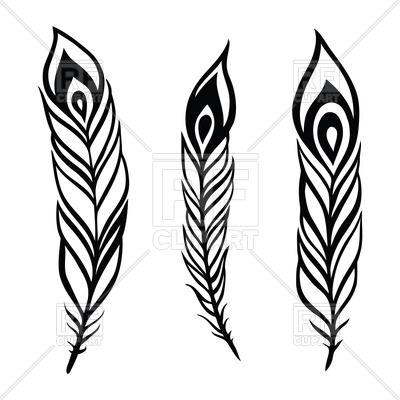 400x400 Feather Hand Drawn