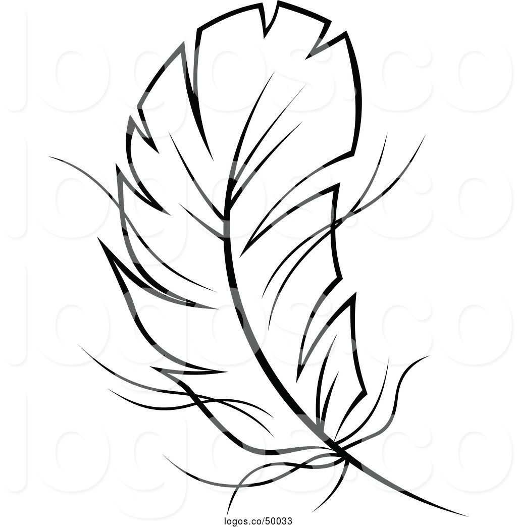 1024x1044 Logo Of Black And White Feather Outline