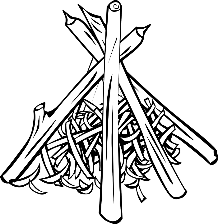 701x720 Hd Campfire Wood Pile Cooking Flame Heat Firewood