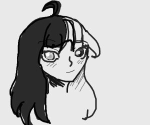 300x250 Black And White Girl