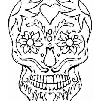 336x336 Black And White Drawing Of Art Girl Anime With Curly Hair