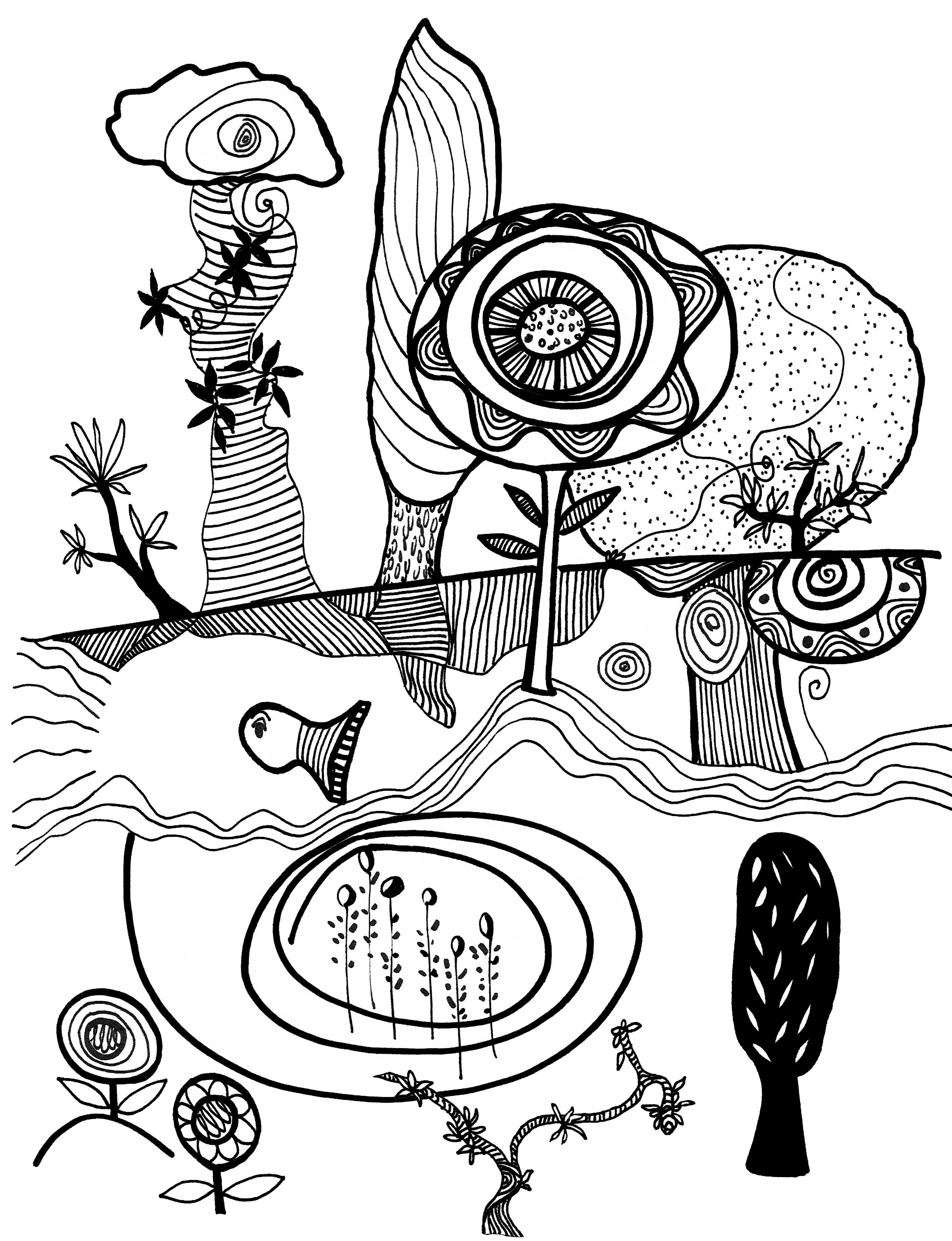 3307x4311 Landscape In Black And White Landscaping