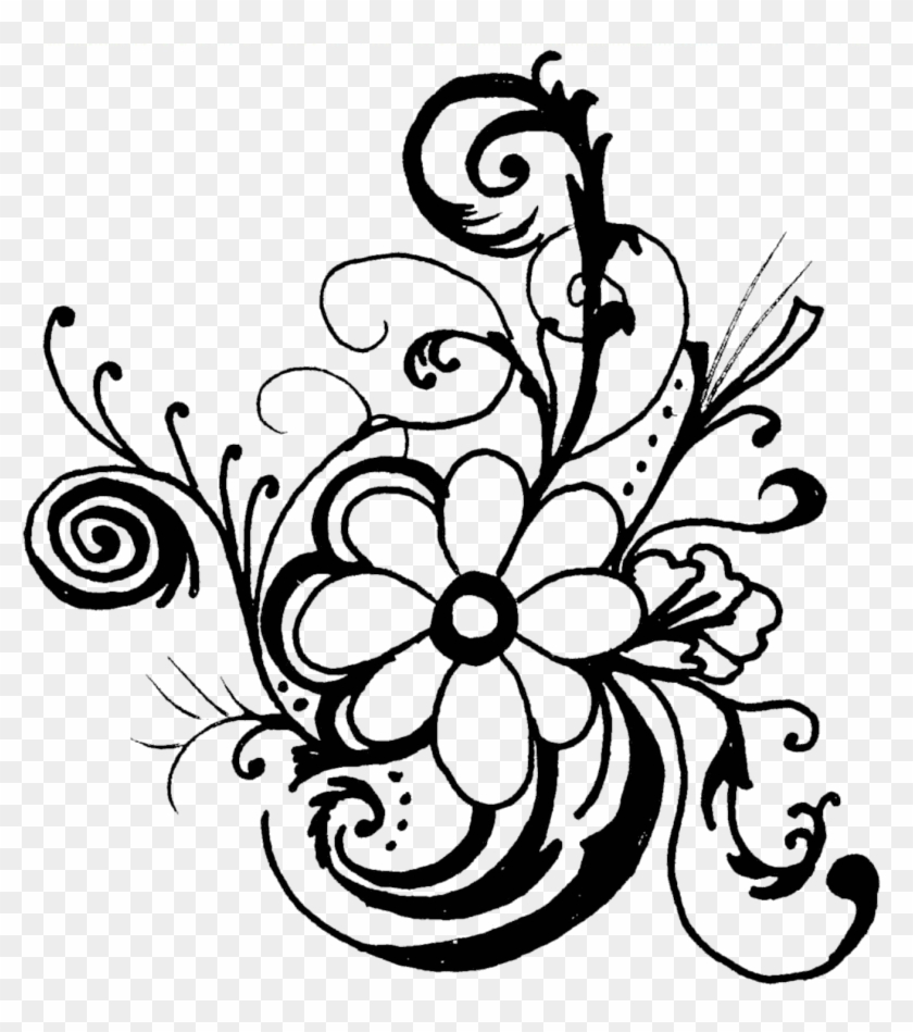 840x949 Fancy Lines Clipart