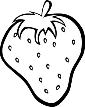 279x350 Black And White Fruit Clipart