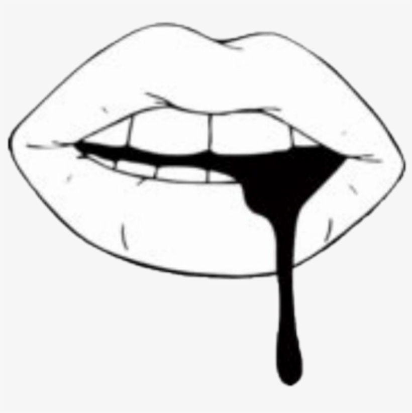 820x822 Collection Of Free Lips Drawing Black And White Download