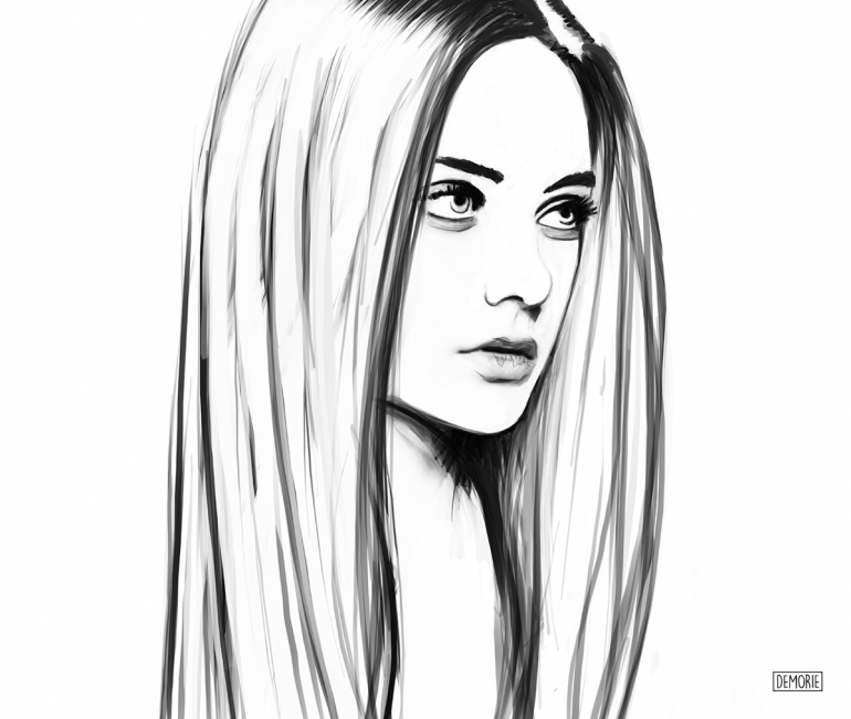 770x651 Nastya Kushakina Portrait Drawing On Inspirationde