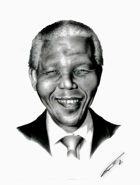 454x600 Nelson Mandela Portrait Drawings Fine Art America