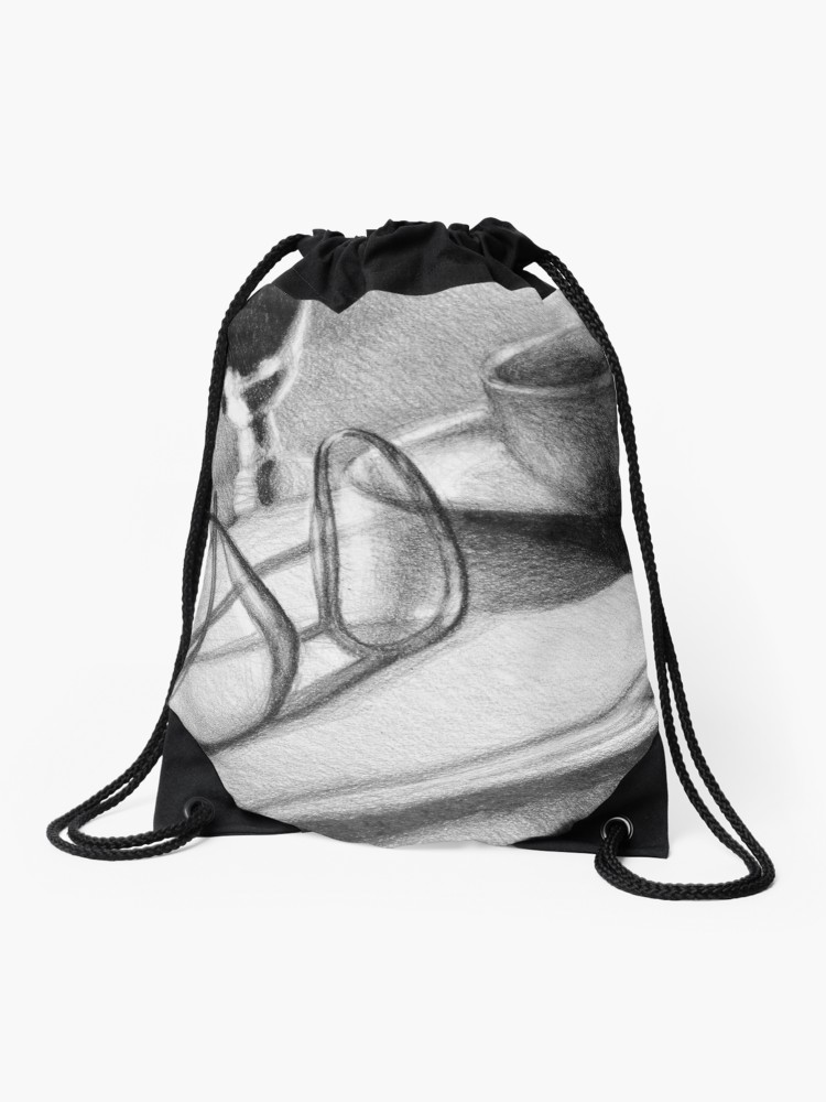 750x1000 Still Life Drawing Illustration Of Morning Routine Objects