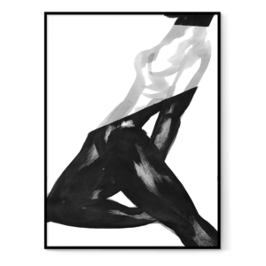 300x300 Abstract Painting Of A Woman Figure Poster Print Sodoma Art Shop