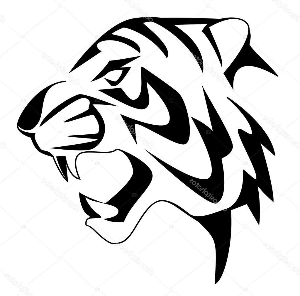1023x1009 Black And White Face Drawings Drawings Of A Tigers Face Black