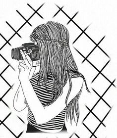 236x279 Image Result For Girl Drawing Black And White Girl