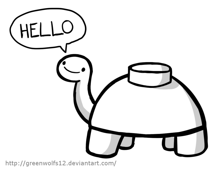 Black And White Turtle Drawings