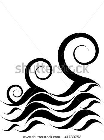 348x470 Ocean Waves Stock Vector Shutterstock Clip Art