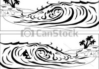 200x140 Wave Clipart Black And White Black And White Wave Drawing