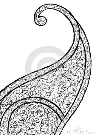 322x450 An Abstract Hand Drawn Monochrome Gel Sketch Of A Swirling Wave