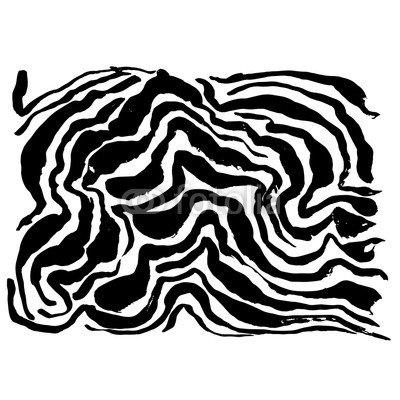400x400 Brush Painted Wave Pattern Black And White Stripes Grunge