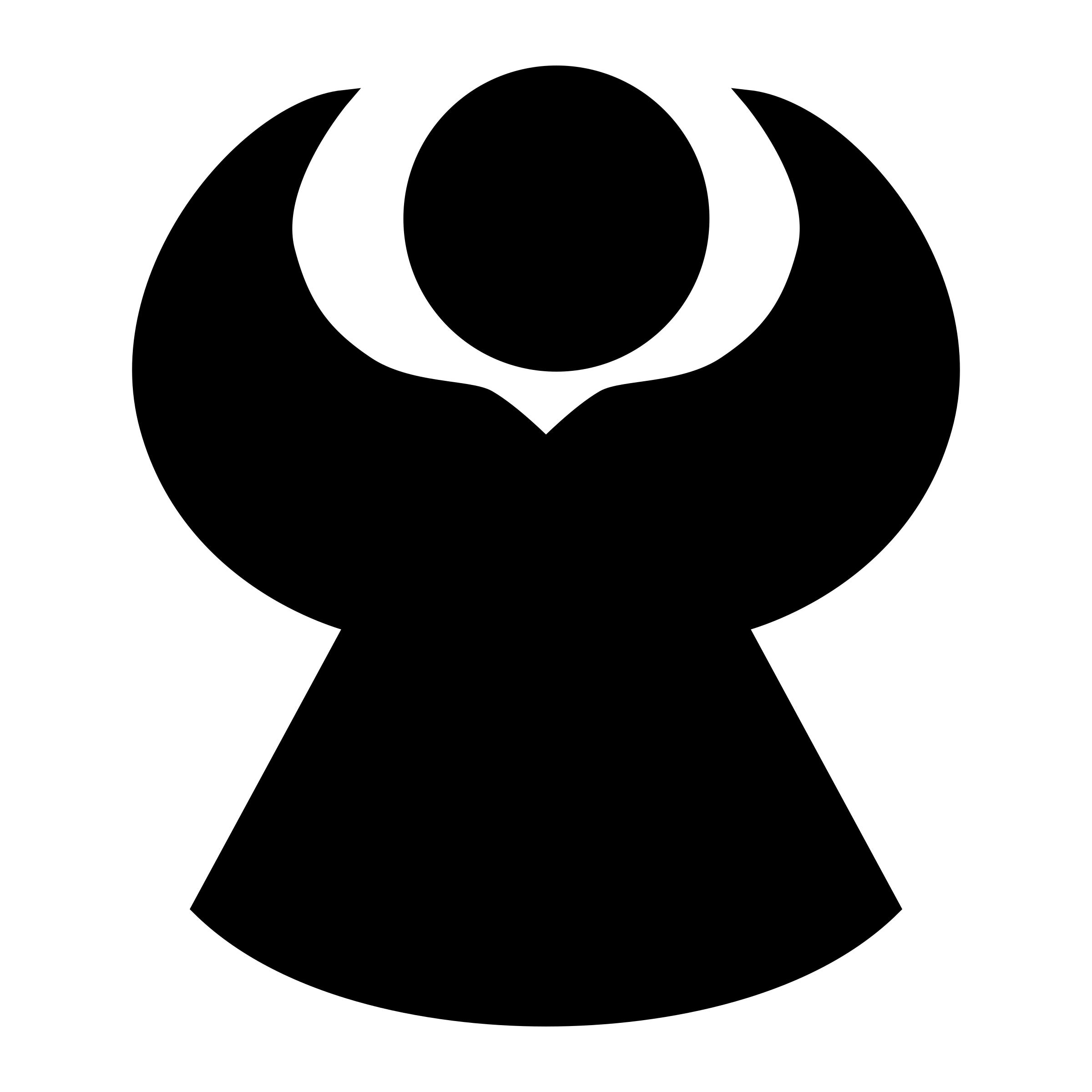 2400x2400 Black Angel Clipart Free