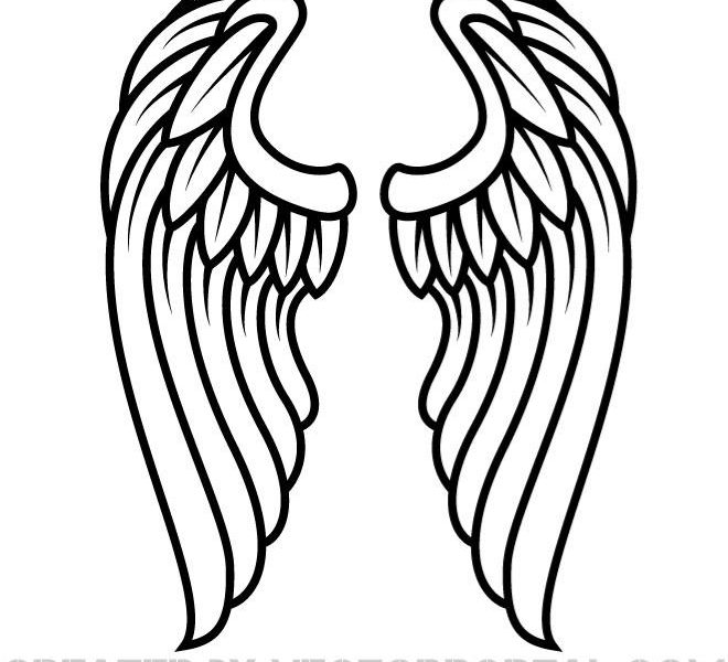660x600 Free Pictures Of Angels With Wings Dark Angel Wings Drawing