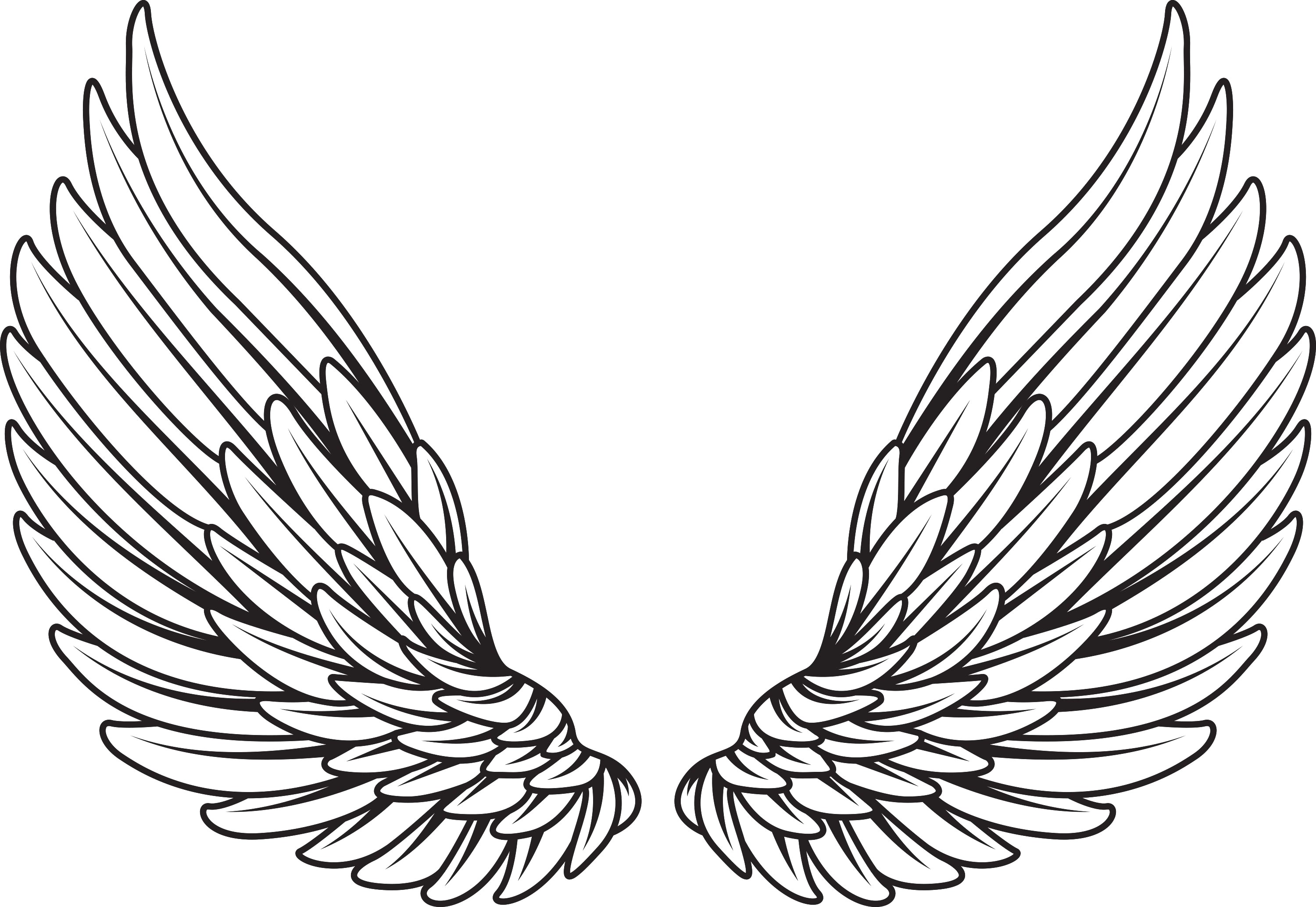 black-angel-wings-drawing-free-download-on-clipartmag