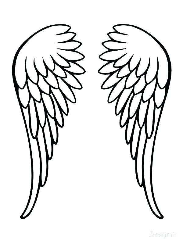 600x800 Angel Wing T Shirt Template Amazing Wings Drawing Templates Design