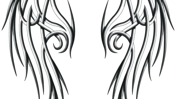 570x320 Angel Wing Template New Calendar Site Wings Paper Templates