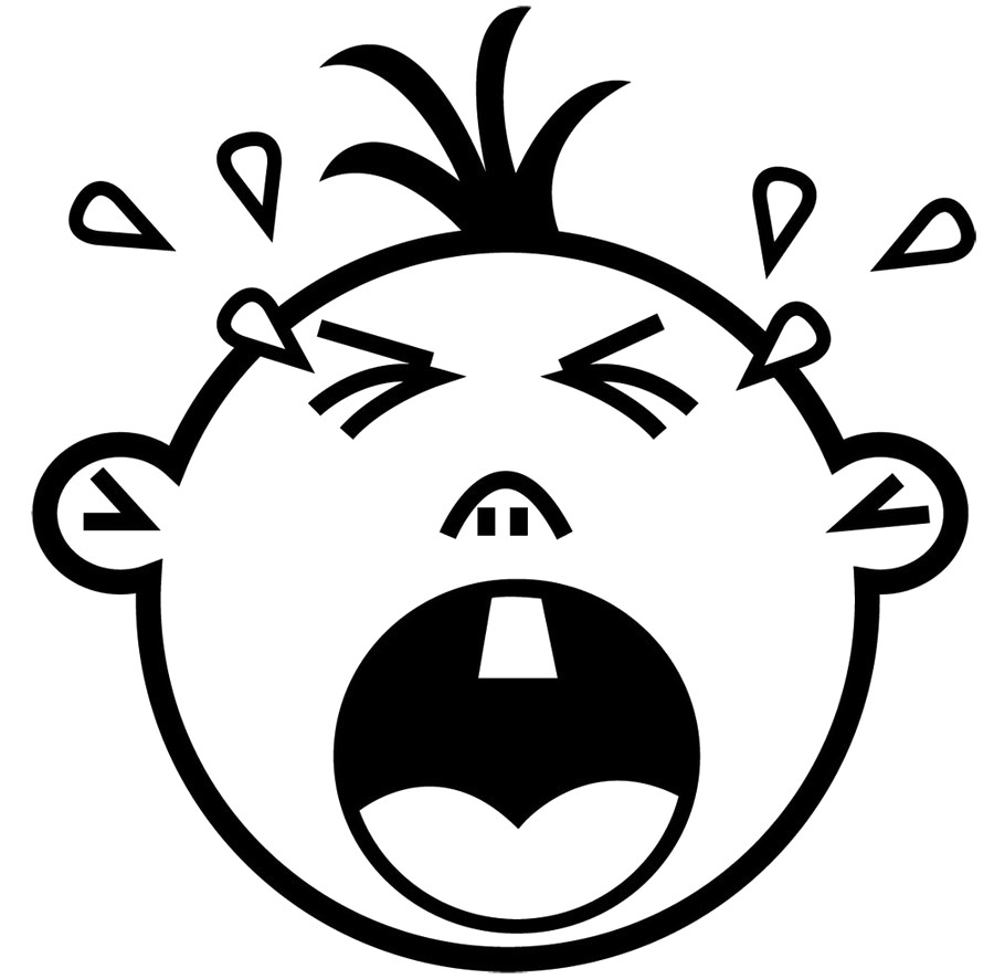 900x886 Crying Baby Drawing Clipart