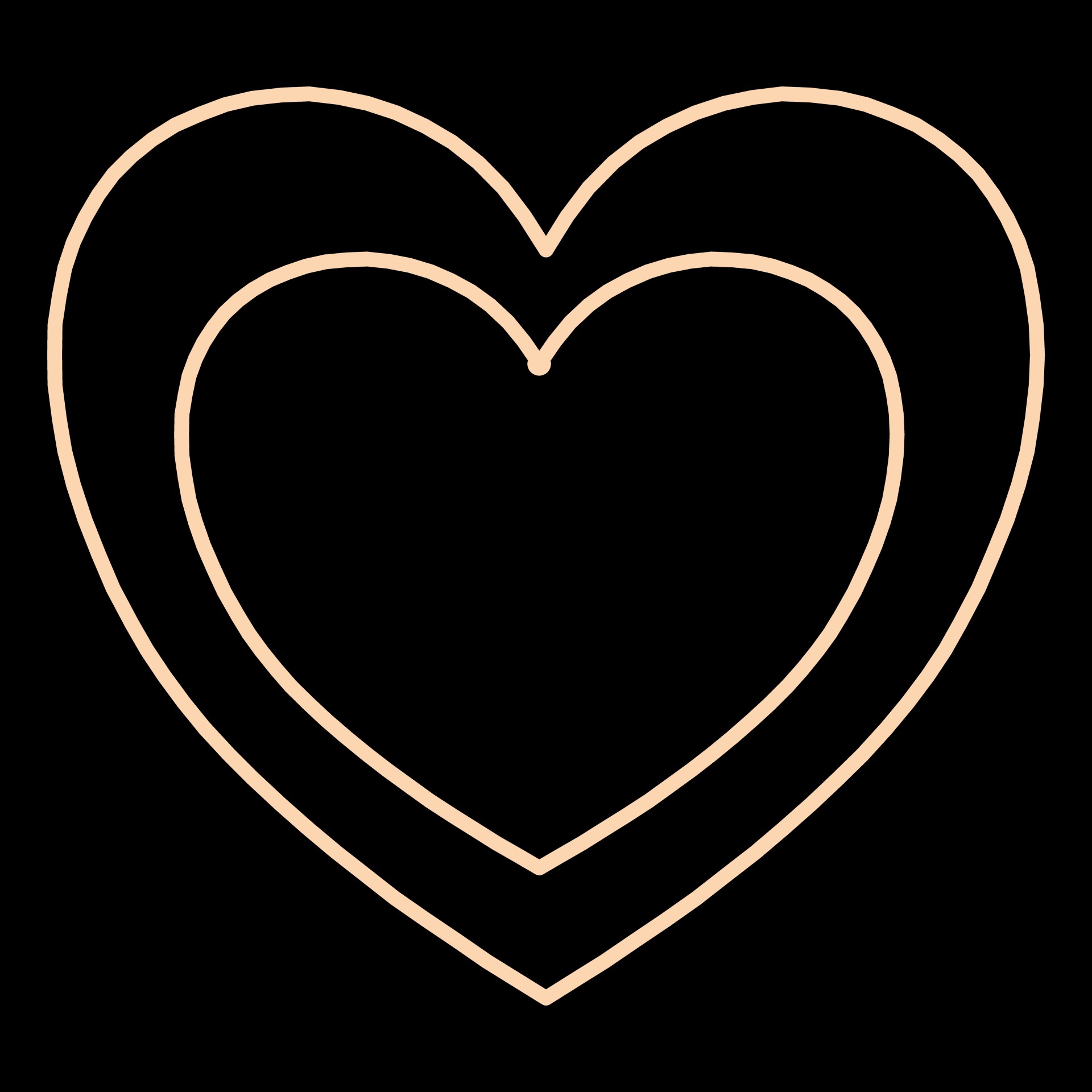 1920x1920 Double, Grey, Heart, Black, Background