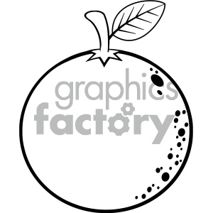 300x300 Royalty Free Rf Clipart Illustration Black And White Orange Fresh