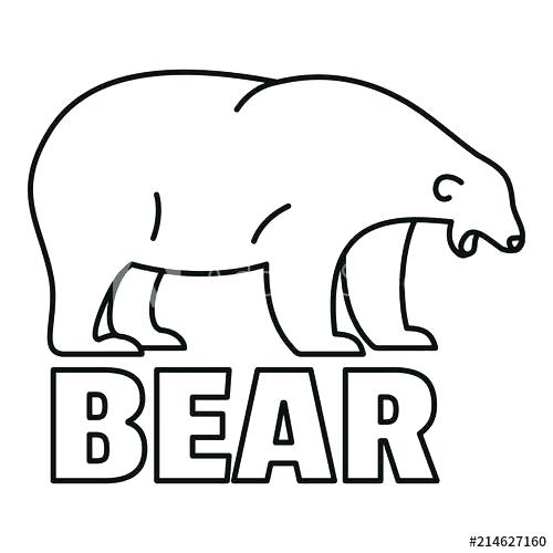 500x500 polar bear outline drawing polar bear outline polar bear tears