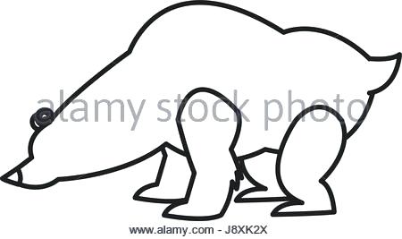 450x267 polar bear outline drawing sleeping bear outline sleeping bear