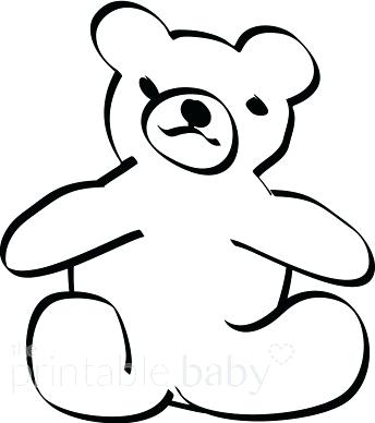 344x388 Teddy Bear Outline Teddy Bears To Draw Panda Teddy Bear Outline