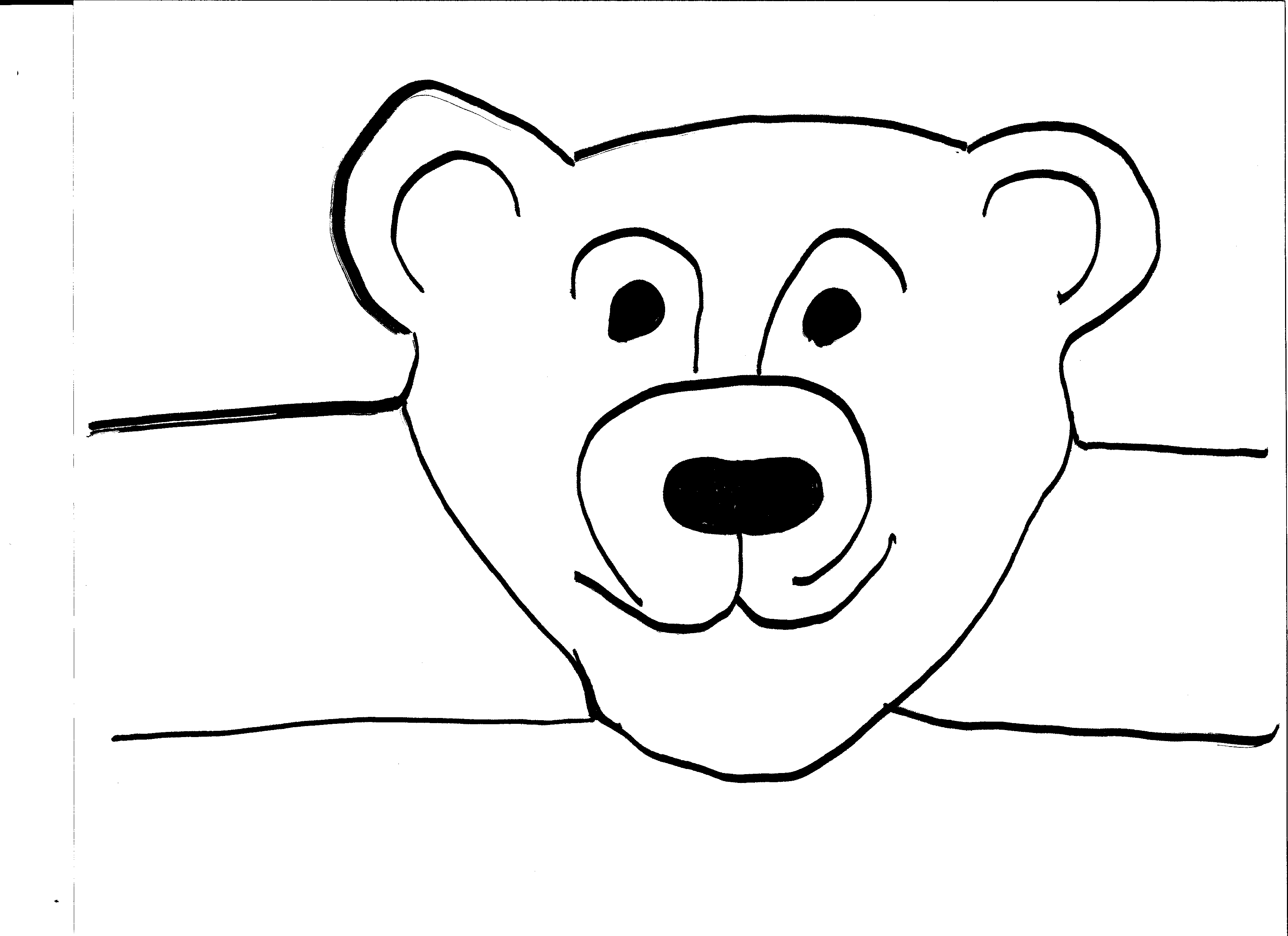 3507x2550 Draw A Black Bear Cute Baby Beard How To Coat Of Arms Cave On Face