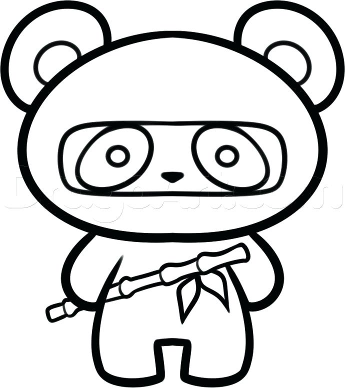 690x776 How To Draw A Cartoon Bear Face Running